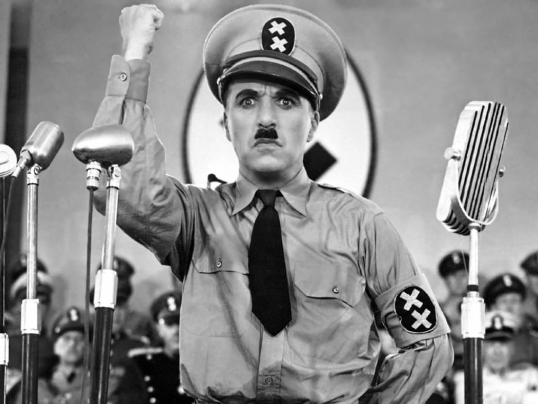Charlie Chapman in The Great Dictator