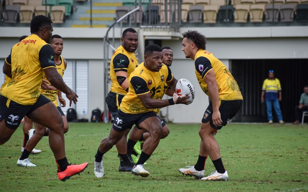 Papua New Guinea Kumuls at training at Albert Park in Suva. 16 October 2024