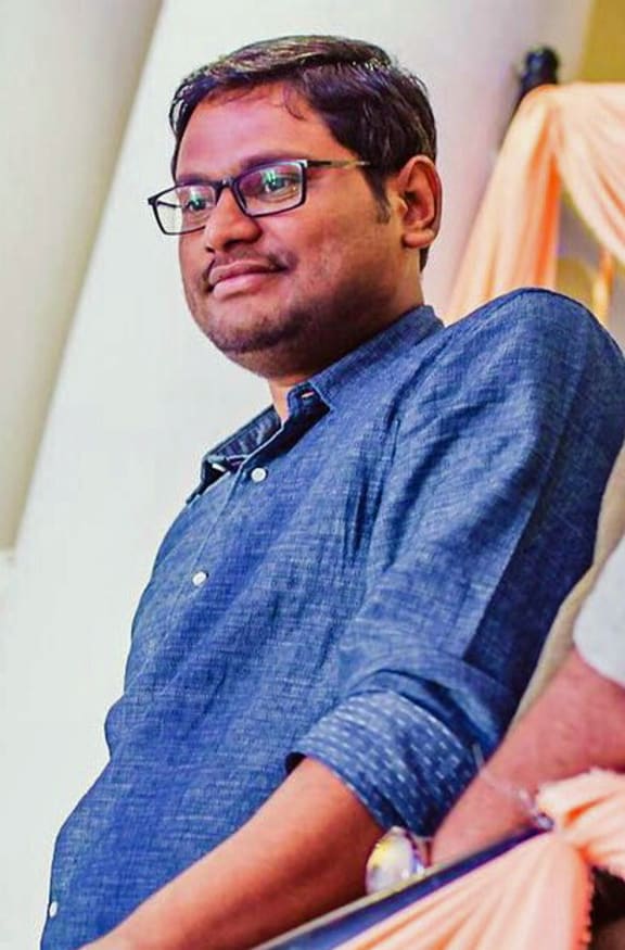A recent photo of Rahul Reddy in Hyderabad.