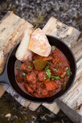 Greek Rabbit Stifado.