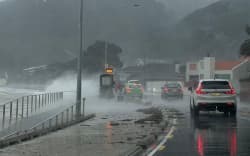Marine Drive, Lowry Bay, Wellington on 26 June.