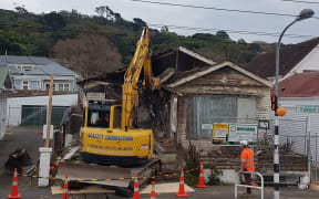 The house in Mt Cook is demolished