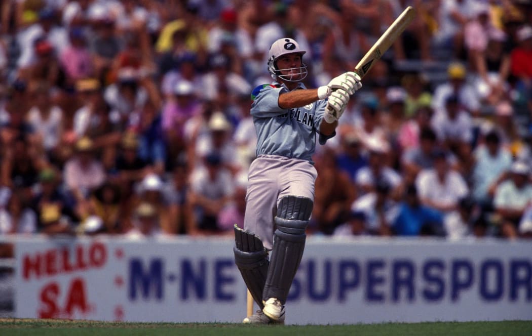 Crowe in action against Australia in the 1992 World Cup.