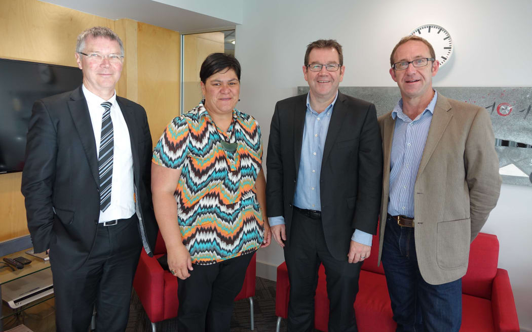 Labour leadership hopefuls David Parker, Nanaia Mahuta, Grant Robertson and Andrew Little.