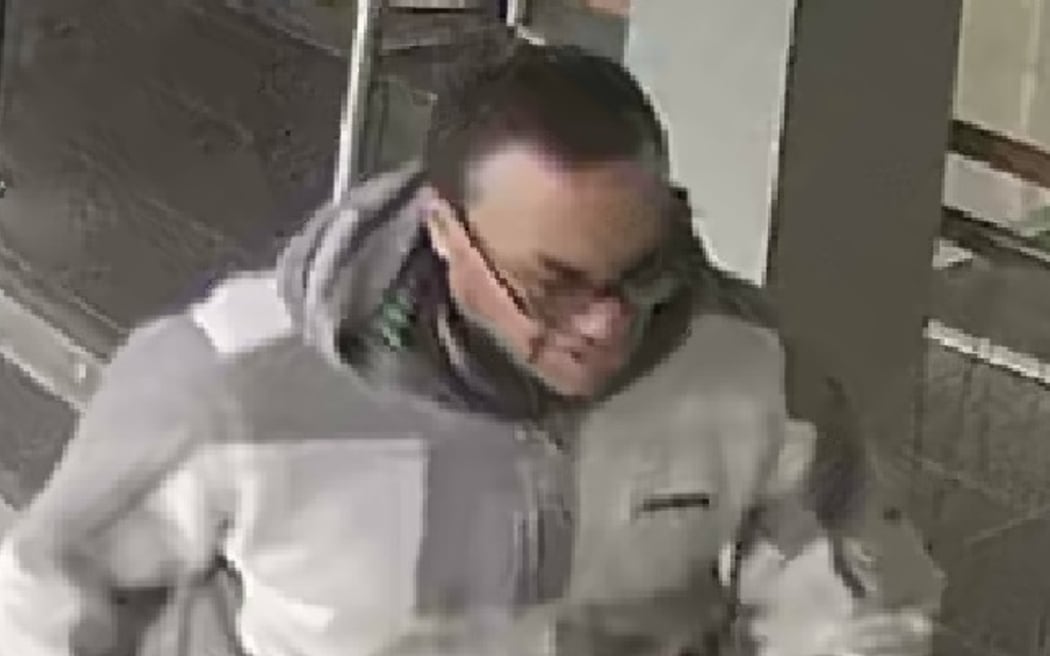 Police are seeking the person shown in this photo after a bank robbery in Rangiora.