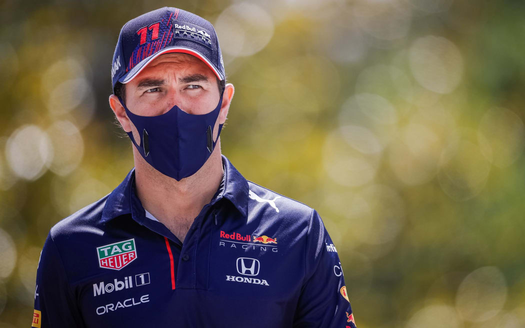 PEREZ Sergio (mex), Red Bull Racing Honda RB16B, portrait during the Formula 1 Azerbaijan Grand Prix 2021 from June 04 to 06, 2021 on the Baku City Circuit, in Baku, Azerbaijan