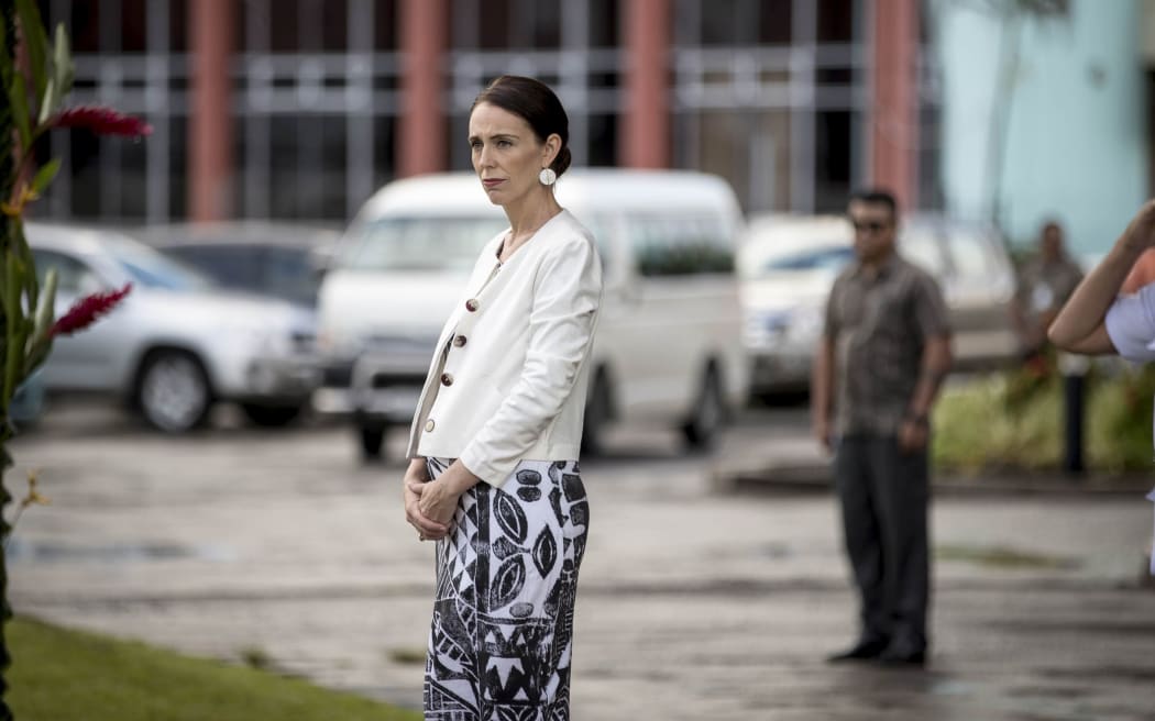 Prime Minister Jacinda Ardern in Samoa.