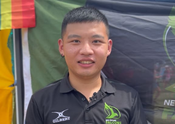 Club secretary for the New Zealand Falcons, Richard Jin.