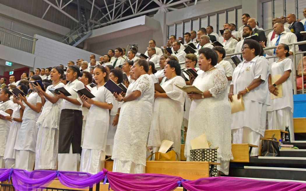 Fiji reconciliation and thanksgiving church service on 14 May 2023.