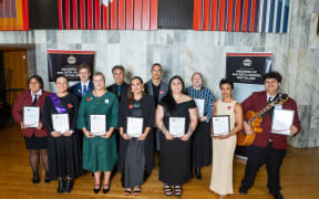 The 2025 recipients of the Ngarimu VC and 28th (Māori) Battalion Memorial Scholarship.