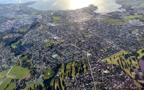 Aerial view of Rotorua.