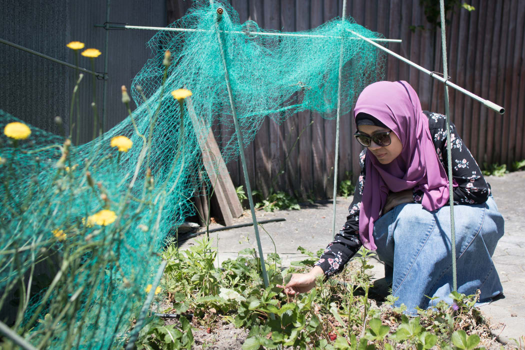 Hamimah visits her house in Bishopdale, Christchurch, which is now looked after by a friend.