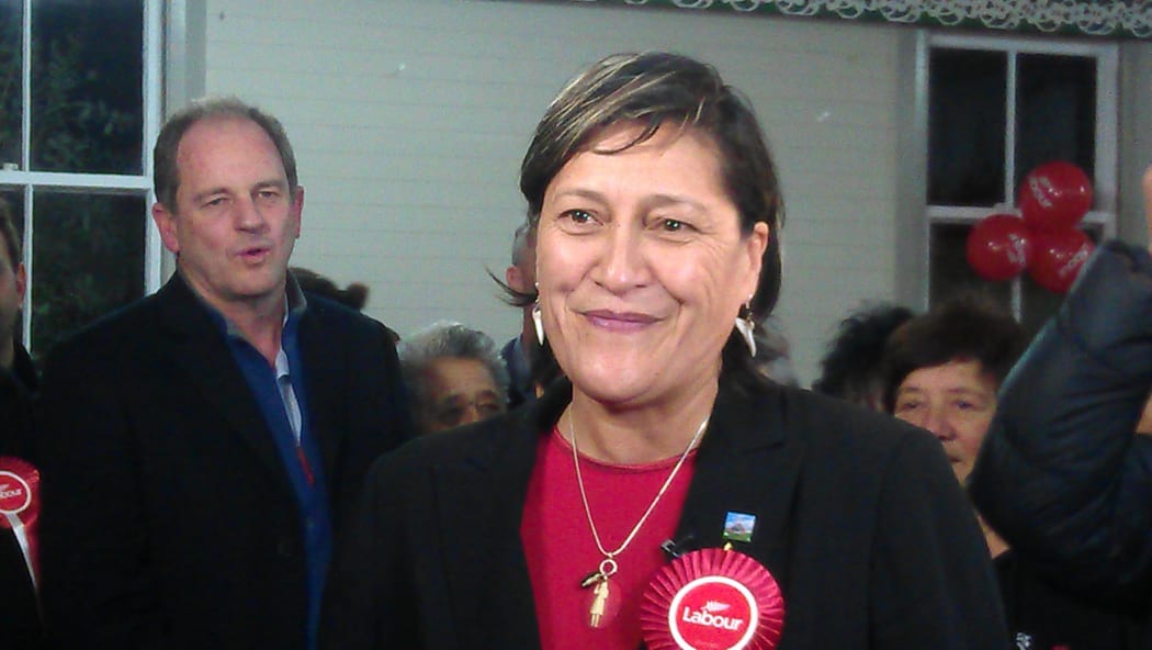 Meka Whaitiri and Labour Party leader David Shearer (left).