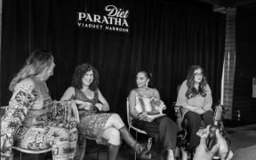 Kris Fox, Saraid de Silva, Anita Chhiba and Latifa Daud at the Diet Paratha Family Meeting panel discussion.