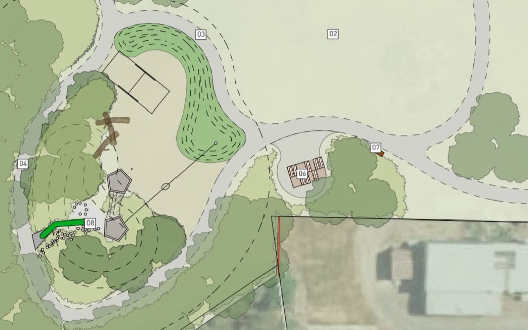 Design plans show Rose Manor's new park could include a flying fox.