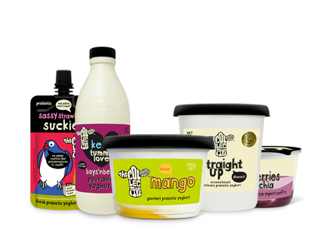 Some of the dairy products manufactured under The Collective brand.