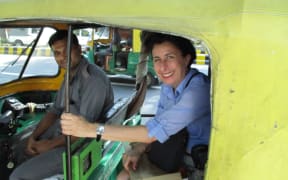 Kirsten Lovelock in New Delhi, 2015