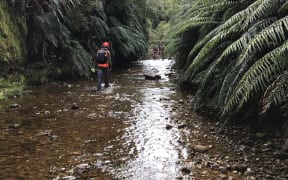 Walking to get to the search site