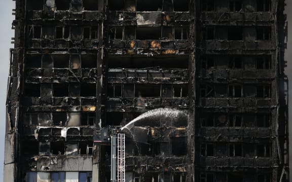 Grenfell Tower was left a burned-out husk after the blaze.