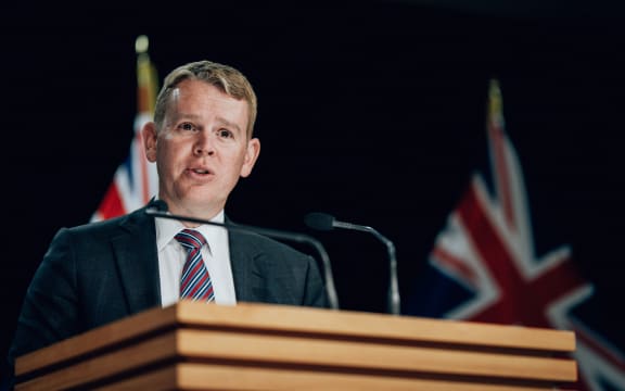 Minister in charge of Covid-19 Response Chris Hipkins speaks during the first post-Cabinet conference of 2021 on 26 January.