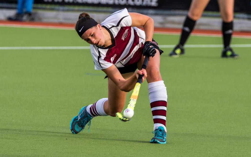 North Harbour's Stephanie Dickins made her debut for the Black Sticks.