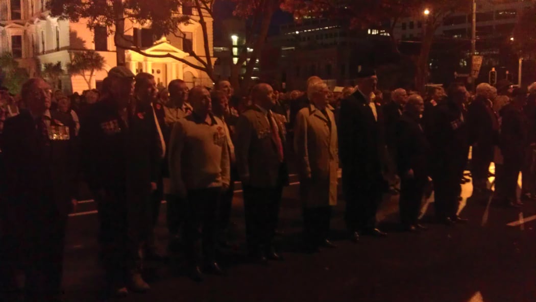 The dawn service in Wellington.