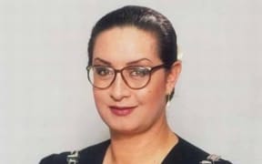 Georgina Beyer's official portrait as Mayor of Carterton.