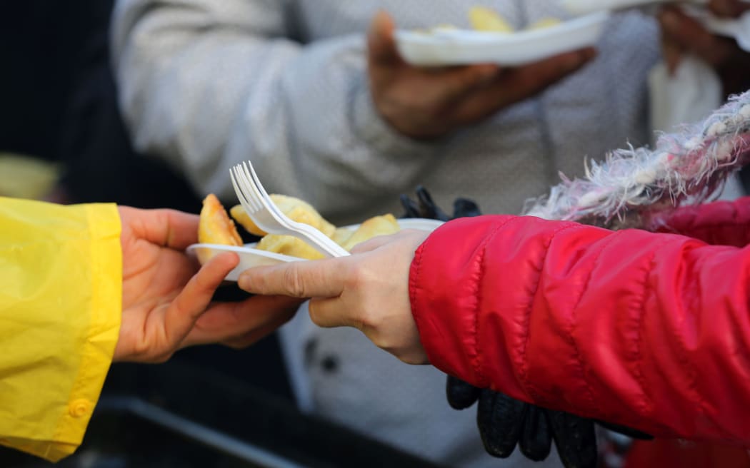 Warm food for the poor and homeless.