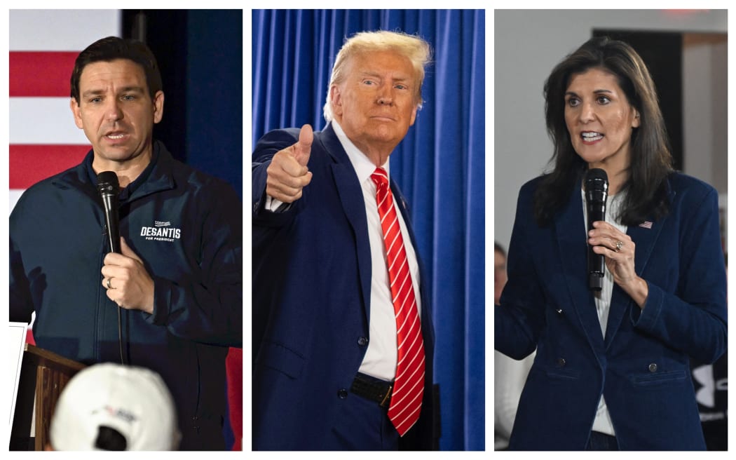 Ron DeSantis, former President Donald Trump and Nikki Haley are the main contenders in the Republican Iowa caucuses.