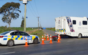 Photos from the police cordon on Telegraph Road and Grange Road.