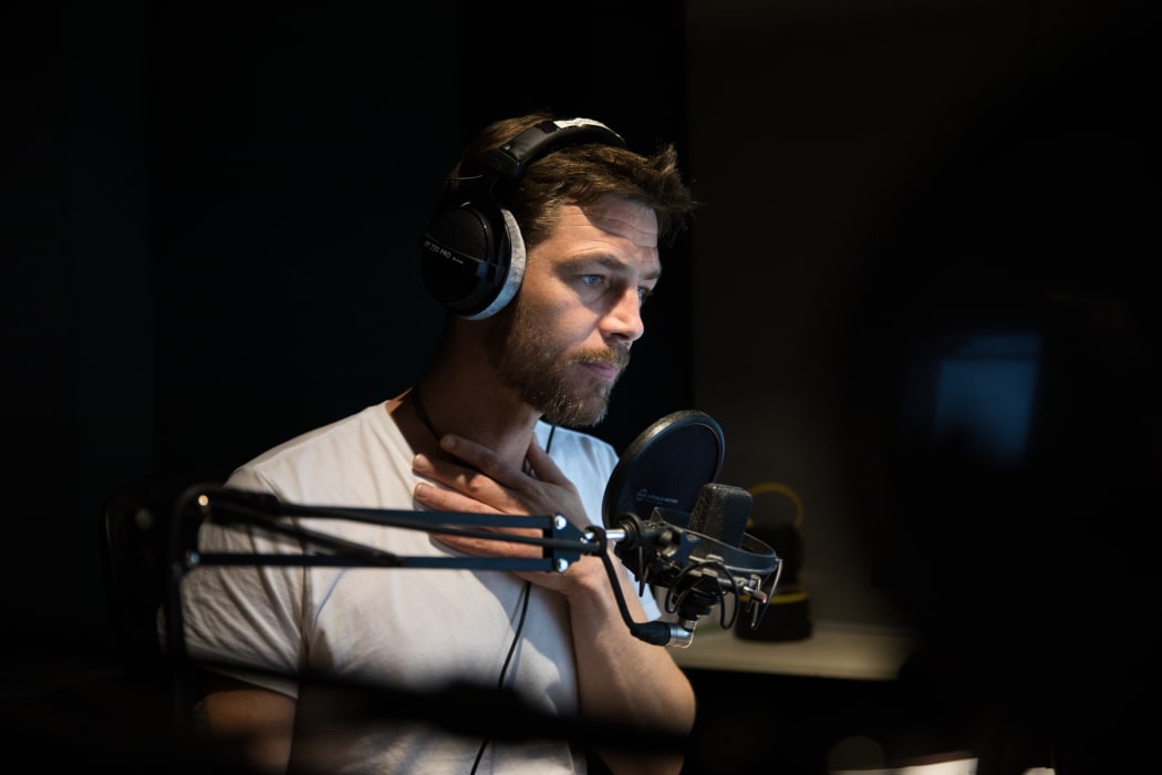 Alex Behan presenting his final show on RNZ's Music 101. 22 December 2019.