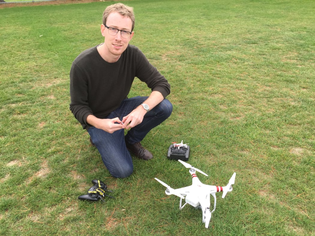 George Block from Consumer.org.nz tests drones