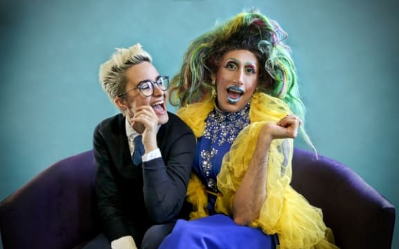 Caitlin Benedict (left) and Amrou Al-Kadhi of NB (Supplied)