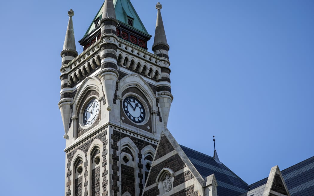 Clock tower building on campus