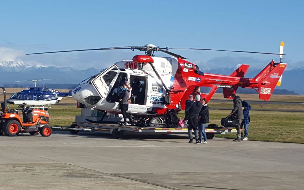 The group was flown out of Kahurangi National Park to Nelson this morning.