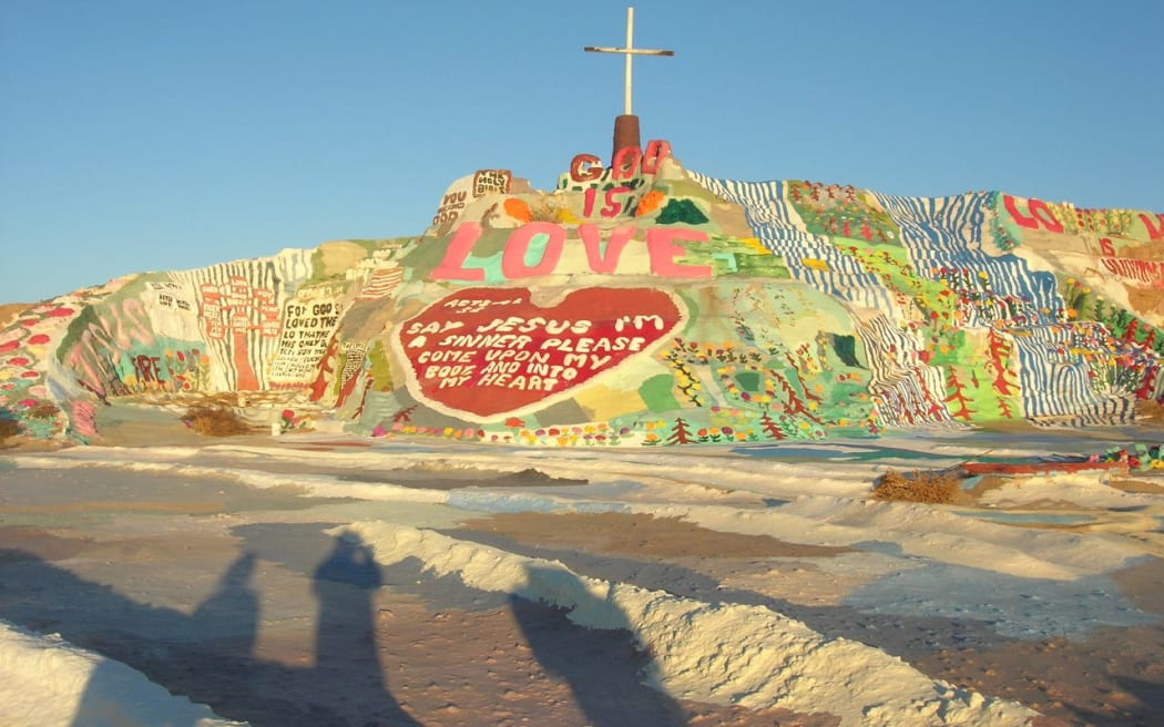 Salvation Mountain by Leonard Wright in the California desert.