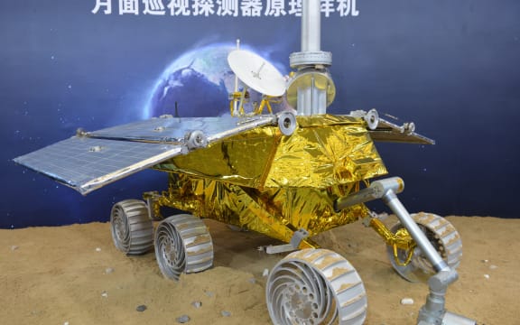A model of the Jade Rabbit lunar rover.
