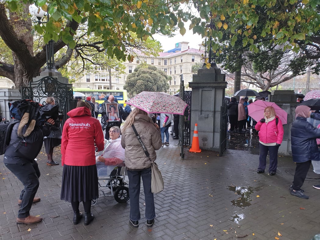 Pharmac protest outside parliament
