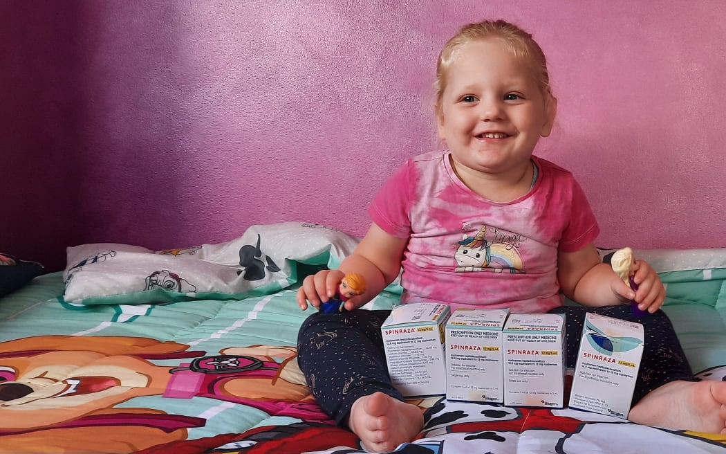 Chauntel Wedlake, whose three-year-old daughter Zoey Butcher has the genetic disease SMA (spinal muscular atrophy), says screening at birth could save lives.