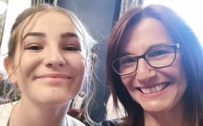 Nadia Leech and and her mother Kylie.