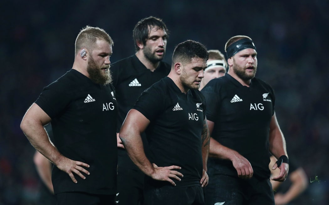 All Blacks Owen Franks, Codie Taylor and Joe Moody