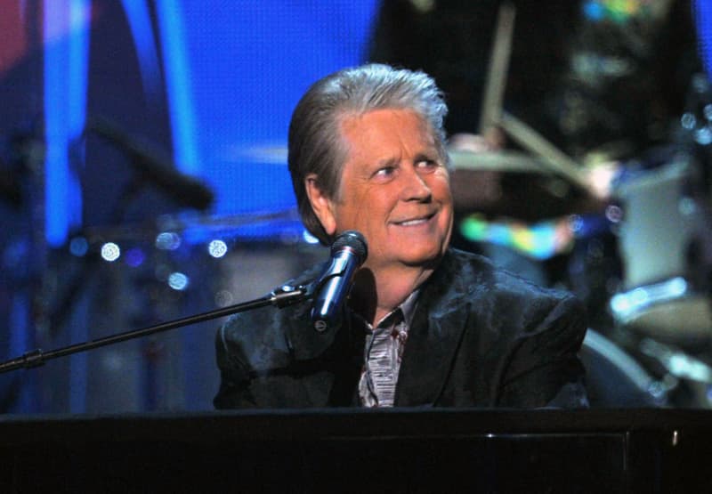 LOS ANGELES, CA - FEBRUARY 12: Musician Brian Wilson of The Beach Boys performs onstage at the 54th Annual GRAMMY Awards held at Staples Center on February 12, 2012 in Los Angeles, California.   Kevin Winter/Getty Images/AFP (Photo by KEVIN WINTER / GETTY IMAGES NORTH AMERICA / Getty Images via AFP)