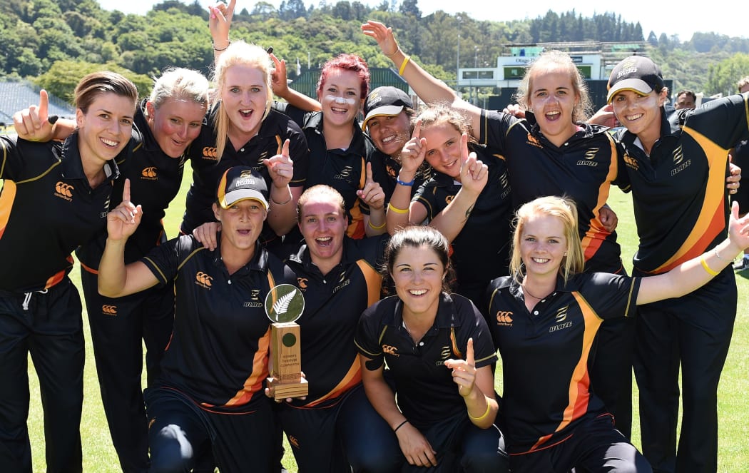 2014-15 Women's T20 cricket champions, Wellington.