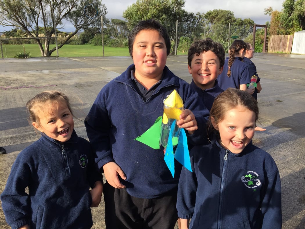 Leiah year 1, Wiremu year 6, Levi year 5, Maddison year 3, Te One school