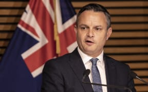 Climate Change Minister James Shaw at a press conference announcing the Government's reforms to clean up our  waterways, Beehive Theatrette, Wellington.