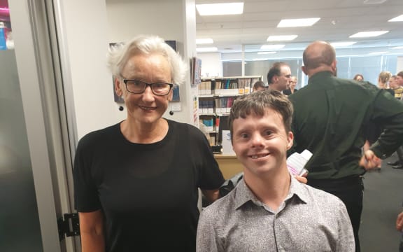 IHC advocacy director Trish Grant and Kiwisaver lobbyist Tim Fairhall.