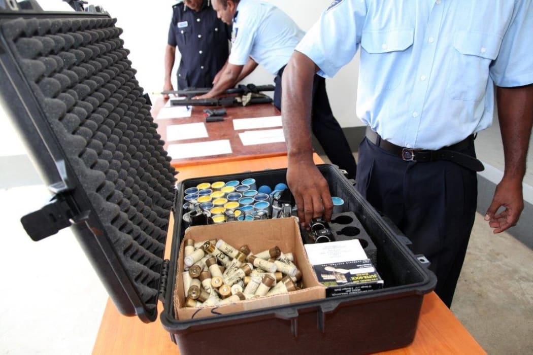 The main types of firearms with which specialised units within the Solomon Islands Police Force will be equipped include the standard police issue sidearms, tear gas launchers and shotguns.