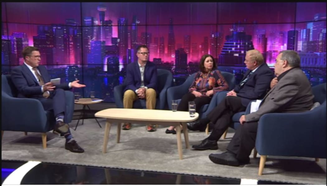 TVNZ's Q + A panel discussing politics, sex and the media.