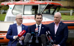 Transport Minister Simeon Brown makes a pre-budget Surf Lifesaving & Coastguard funding announcement