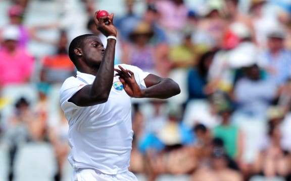 Jason Holder on Test duty with the ball